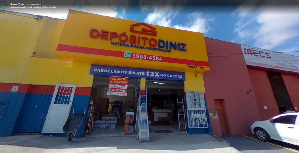 Fachada Loja Deposito Diniz Jacareí